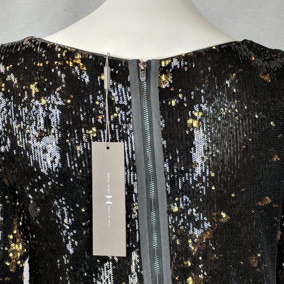 NWT HALSTON HERITAGE OMBRE SEQUIN DRESS - Picture 5 of 8